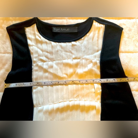 Yigal Azrouel White and Black Blouse - Picture 4 of 7